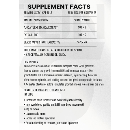 TURK ESTERONE Zeus Nutrition 60 Kapsül